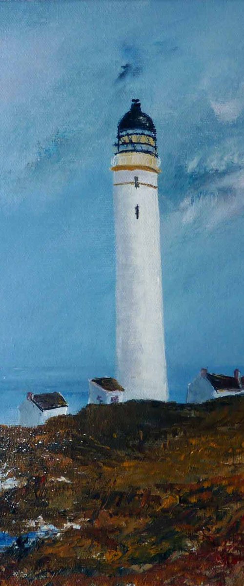 Scurdie Ness Lighthouse by Margaret Denholm
