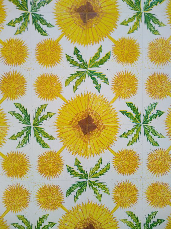 Sunflowers and Dandelions (Artist Proof)