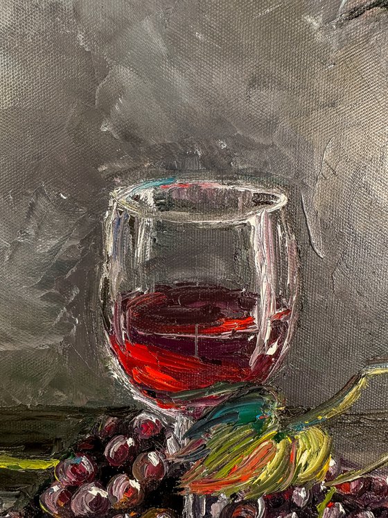 Grapes and Roses Nature Morte