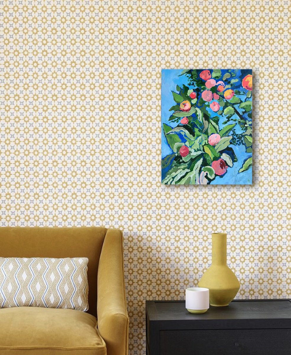 Expressive Oil Painting , Apple Temptation By Natalia Bessmertnova, 16 X 20, Artwork For Sale On Artfinder