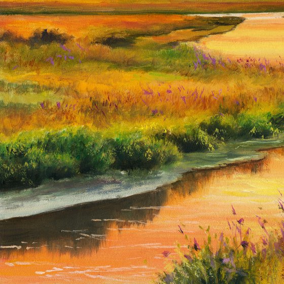 Golden hour in the marsh