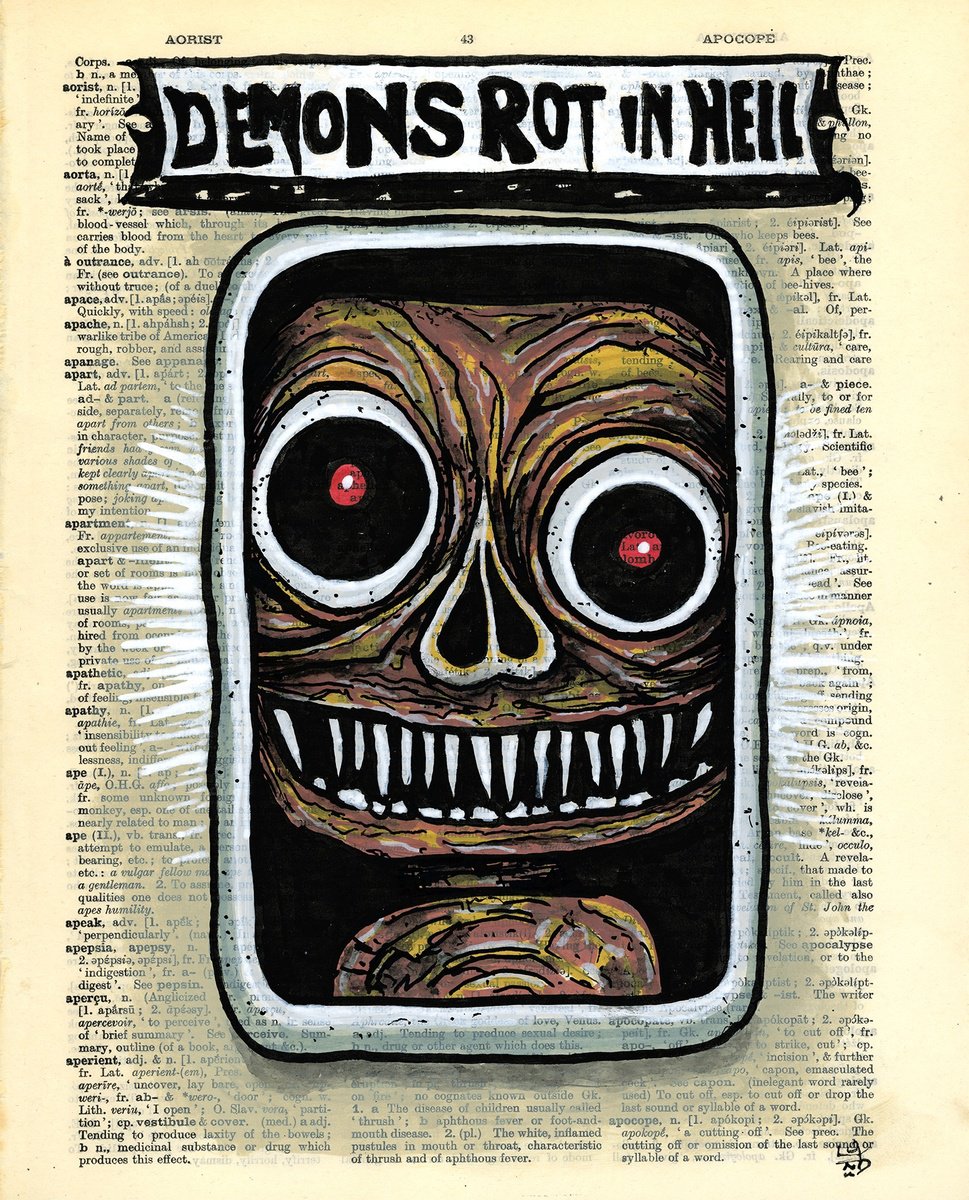 Abstract Collage By Jakub Dk - Jakub D Krzewniak, 8 X 11, Demons Rot In Hell, Original Artwork