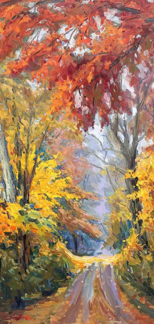 " autumn forest " by Evgeny Chernyakovsky