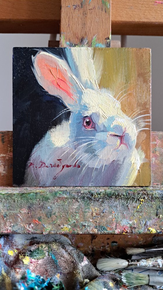 Rabbit painting