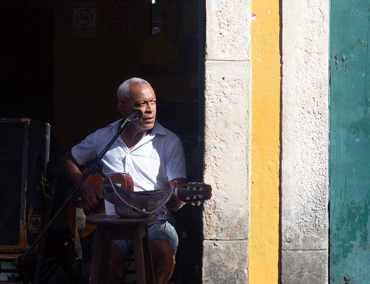 Photorealistic Photograph , Street Musician In Salvador By Chiara Vignudelli, 12 X 12, Artwork For Sale On Artfinder