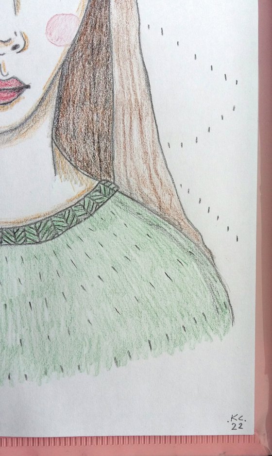 Portrait in a Green Jumper