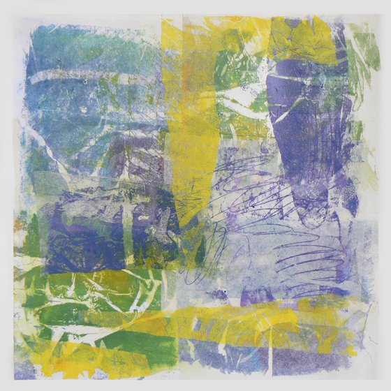 Time and tide (monoprint and chine colle)