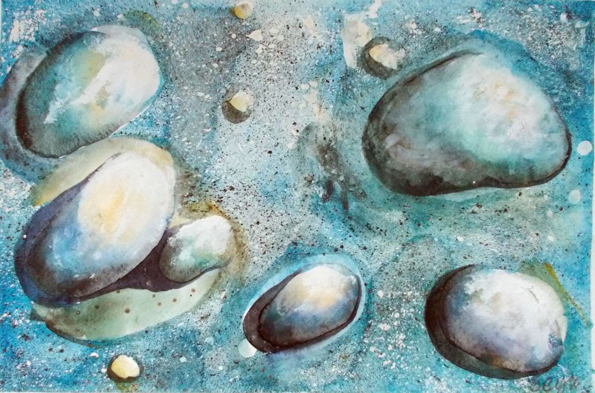 The world of pebbles by Daniela Ela  Kocicka  Beuk