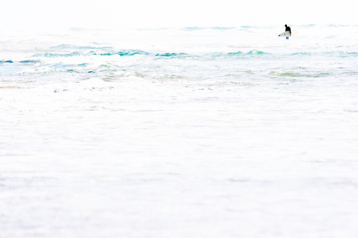 Landscape Photograph By Tal Paz-Fridman, 22 X 16", Surfer, Original Artwork