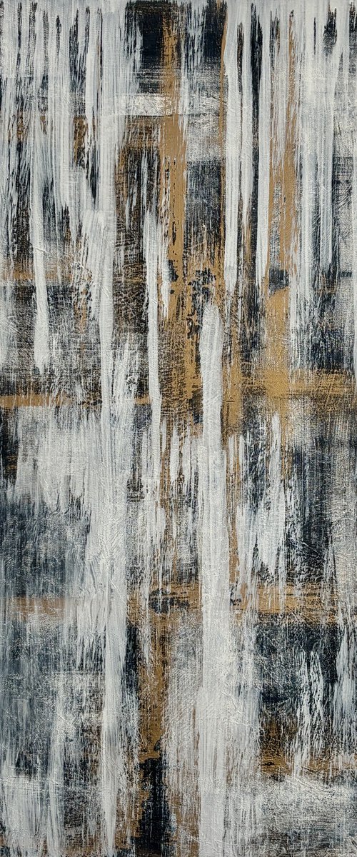 White Drift 50x100x2 cm by Exclusive Arts