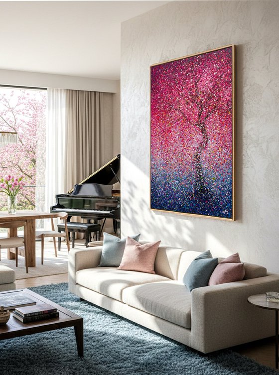 Softly, the Spring Speaks - framed