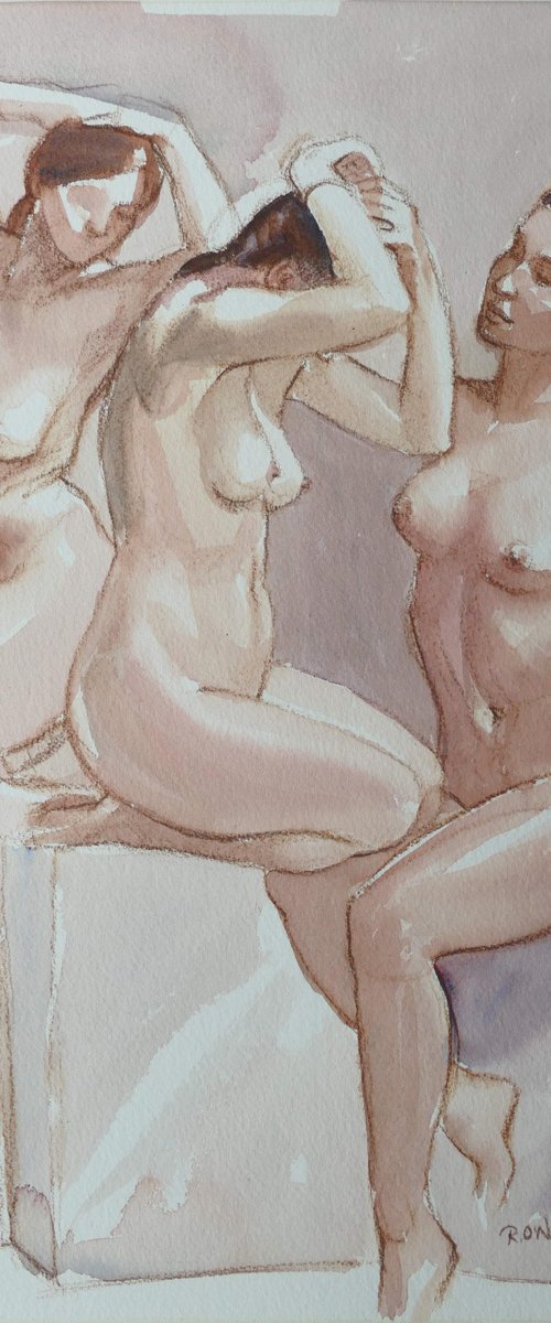 female nude 3 poses by Rory O’Neill