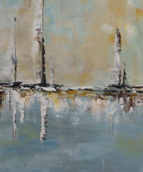 Sail With Me - Reserved Painting for Randall by Art By Catalin