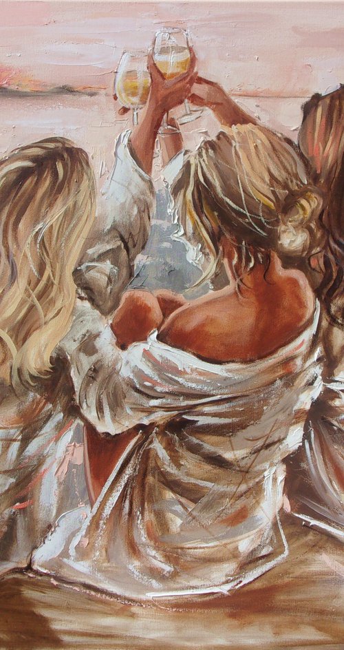 " GIRLS PARTY APEROL BEACH " by Monika Luniak