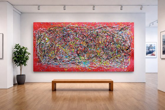 Woman in red passion