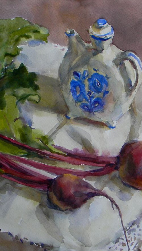 Etude with beets by Liudmyla Chemodanova