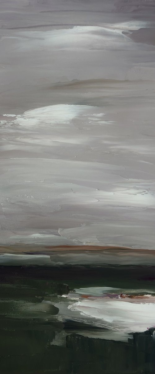 Atmospheric fields lake reflections landscape by Daniela Nocito