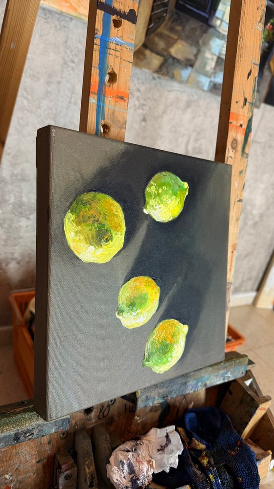 Lemons on Grey