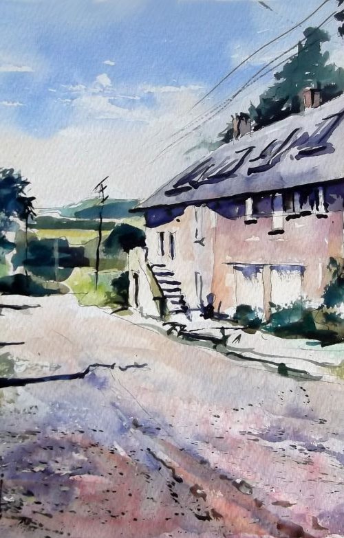 Country Farm by Anthony Barrow BA(Hons) Fine Art