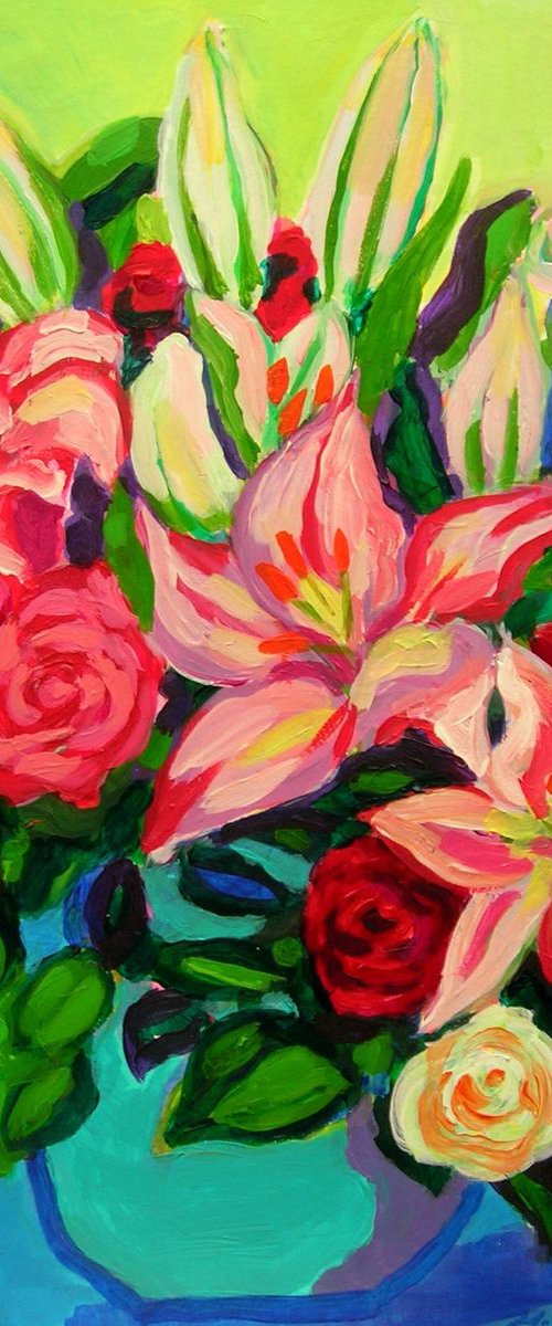 Lilies and roses by Maja Grecic