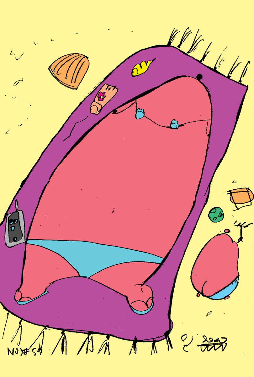 FAT#35 fat woman on beach towel by Mattia Paoli