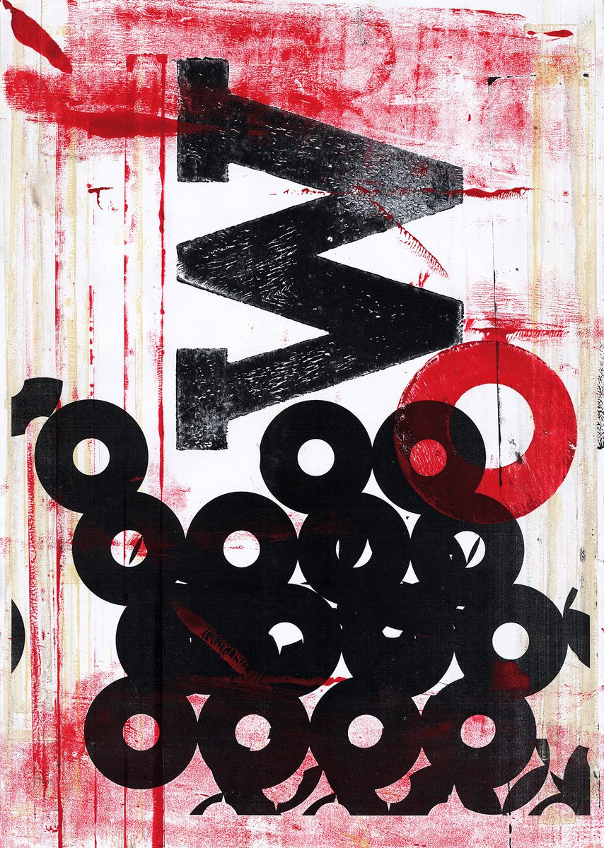 Abstract Collage By Petr Strnad, 11 X 14", Formation 20., Original Artwork