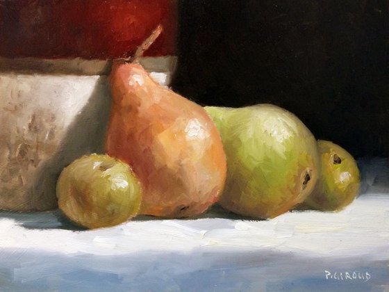 Pears and Vase