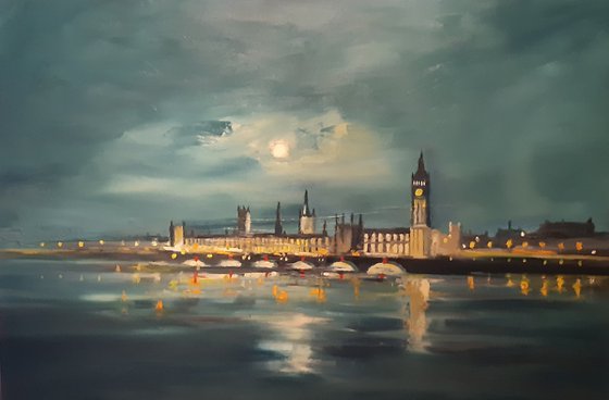 Westminster by moolight