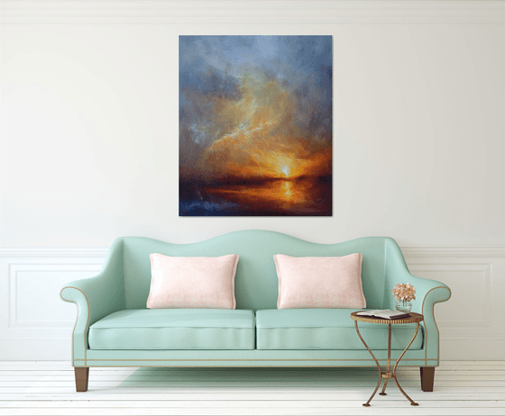 " When the evening speaks a thousand words "  W 110 x H 130 cm , SPECIAL PRICE !!!