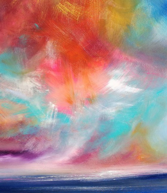 Festival of Colour WOW, SUMPTUOUS SEASCAPE, BESTSELLER - Modern Art Office Decor Home