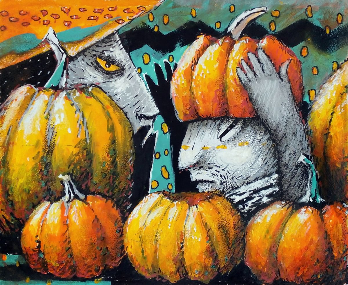 Pumpkin Man by Evgen Semenyuk