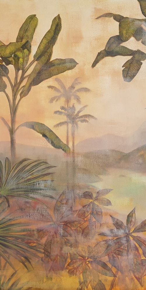 Banana Palms Scenery by Katia Bellini