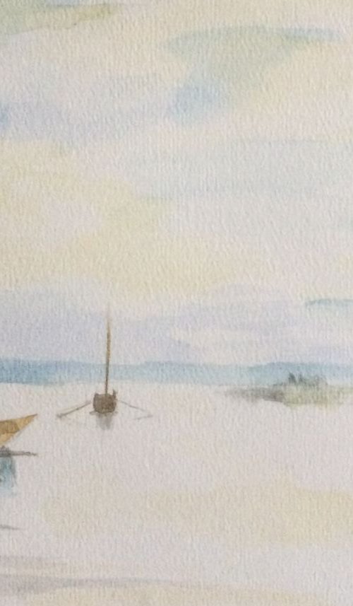 'Boat scene' (after Turner) by Mark Murphy