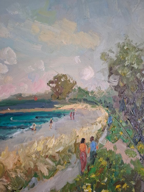 Pleinair painting Baltic Coast