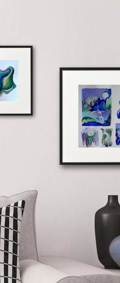 Summer landscape (diptych) by Tetiana Borys