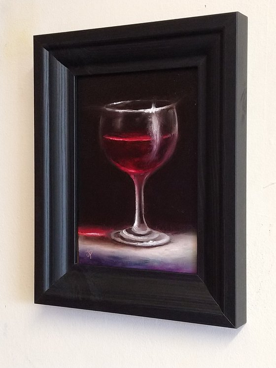 Glass of Red, still life