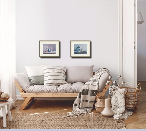 Blue Green Still Life