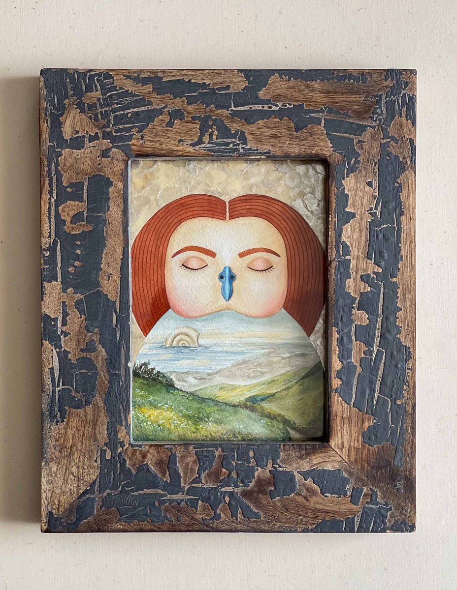 Surrealistic Animal Painting By Eve Devore, 8 X 10, What