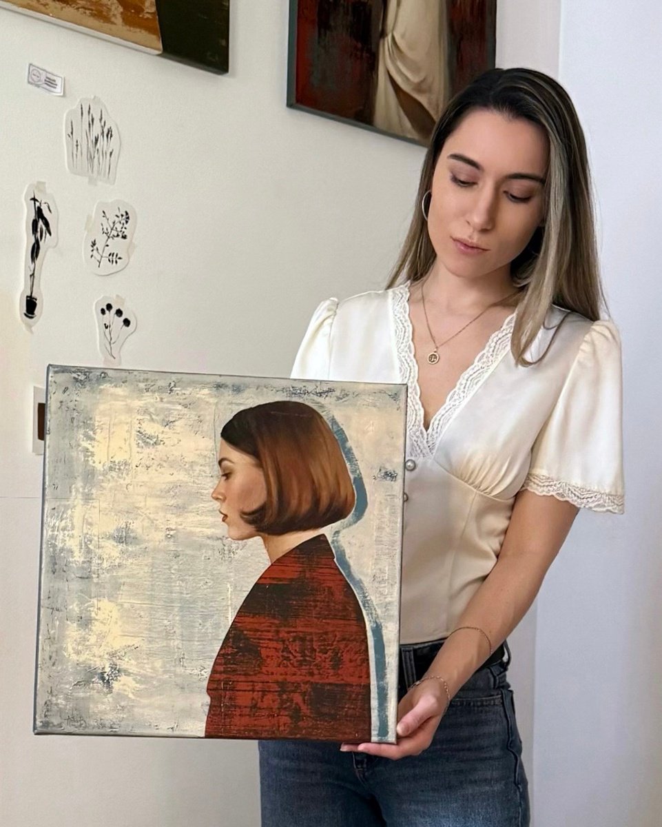 Photorealistic Oil Painting , Search For Self By Anna Bernadskaya, 16 X 16, Artwork For Sale On Artfinder
