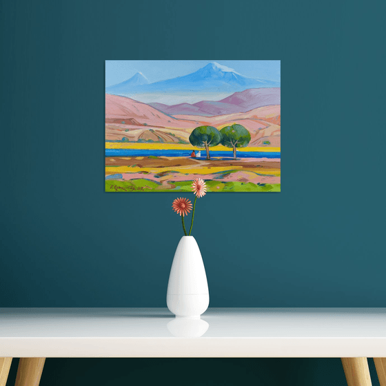 Two by the River Beneath Ararat