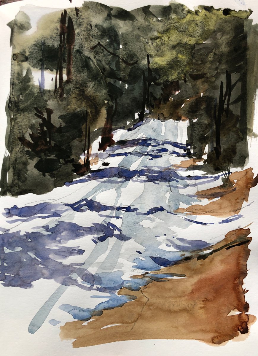 Watercolor 52 by OLGA BELOBORODOVA