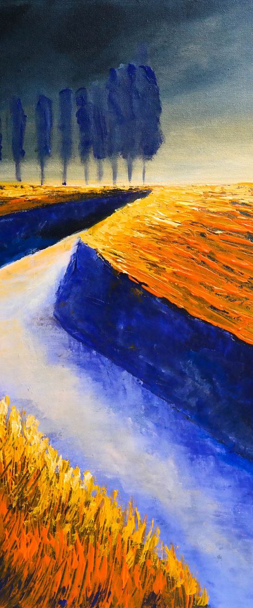 The Flow and the storm - Fields and Colors Series by Danijela Dan