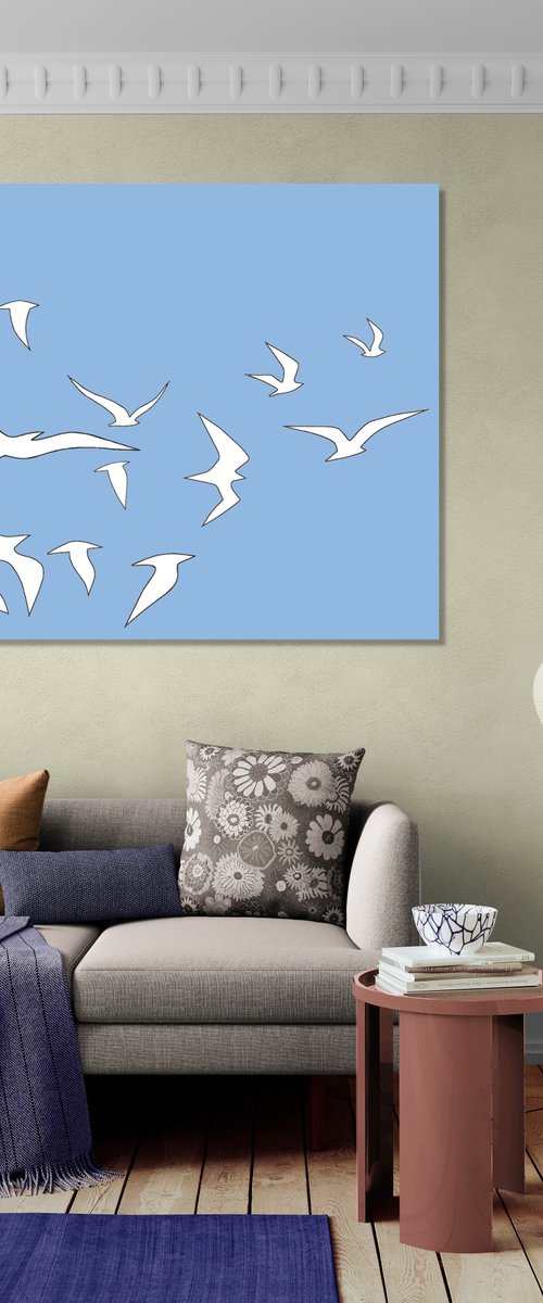 Blue Sky #48 by Marina Krylova