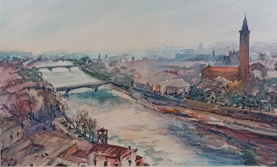 Verona. Panoramic view