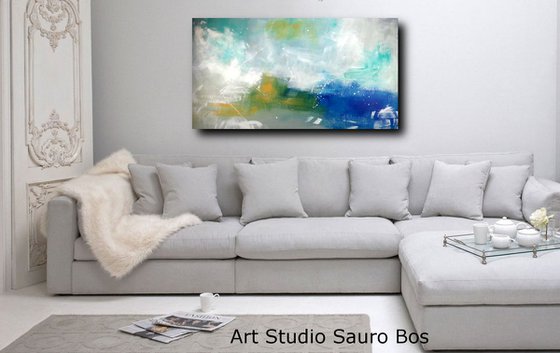 abstract-large-painting 150x80 cm-large wall art abstract landscape title : abstract-c275
