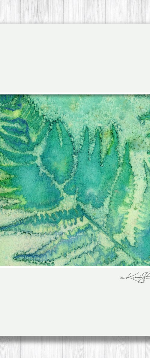 Fern Leaf 5 - Mixed Water Media Painting by Kathy Morton Stanion by Kathy Morton Stanion
