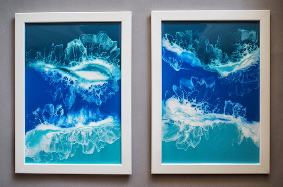Diptych "My ocean"