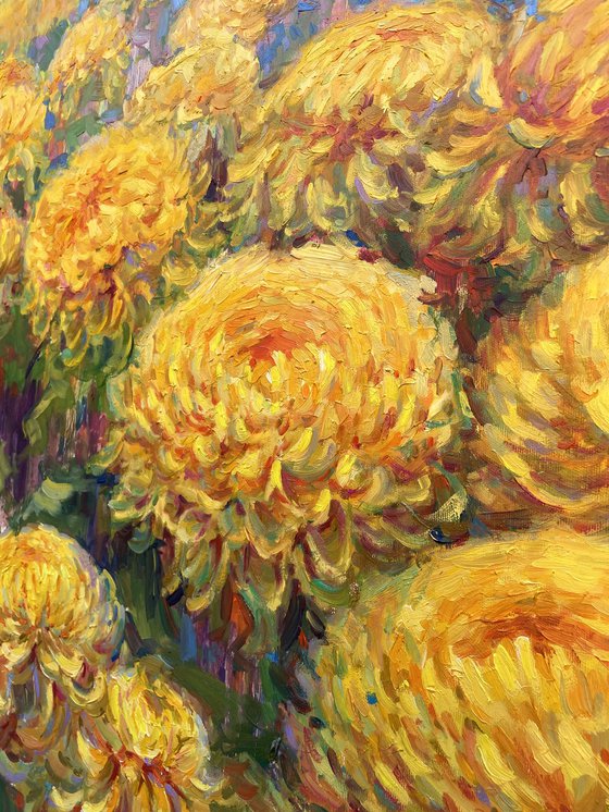 "Bouquet of yellow flowers"