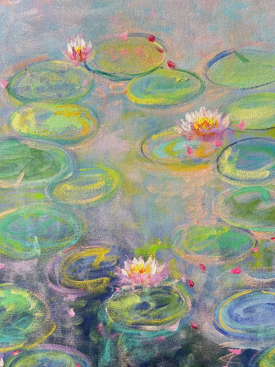 Songs of the Sea! Water Lily pond painting