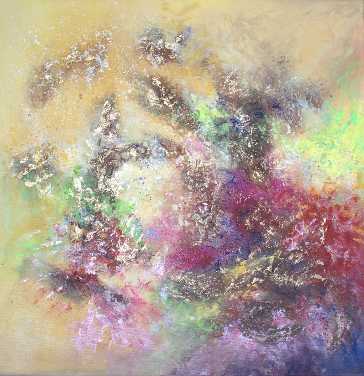 Abstract Symphonie By Ludmilla Ukrow, 24 X 24, Artwork For Sale On Artfinder